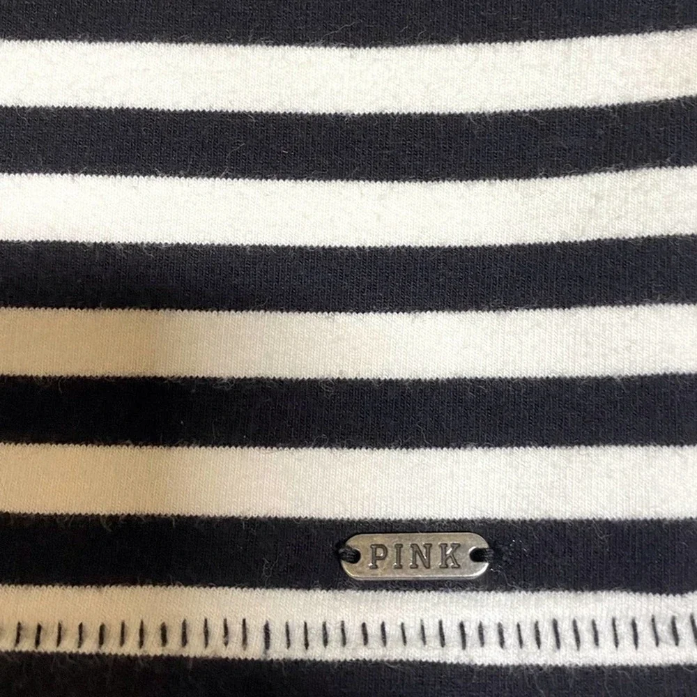 PINK VICTORIA’S SECRET Striped Fitted Stretch Mini Skirt